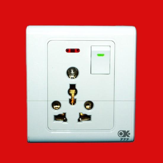 🔌 1-Switch & 1 Power Socket Board – Safe & Durable