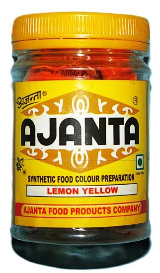 Ajanta Food Colour – Lemon Yellow (100g)