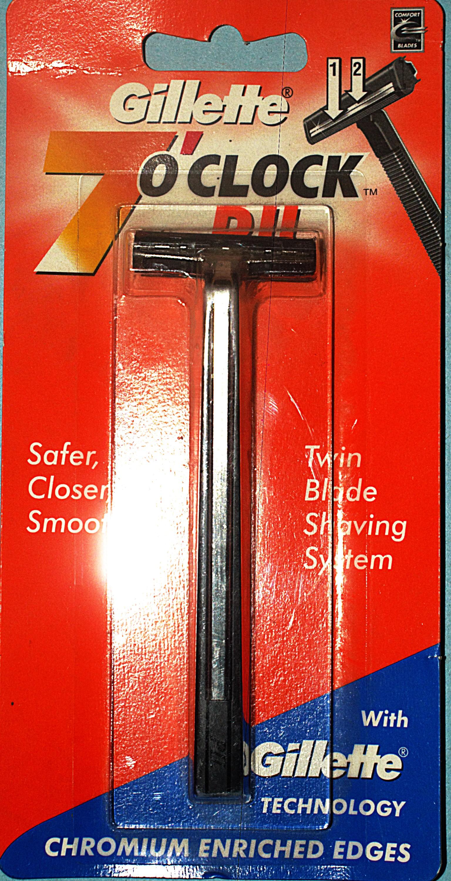 Gillette 7 o'clock razor -1pc