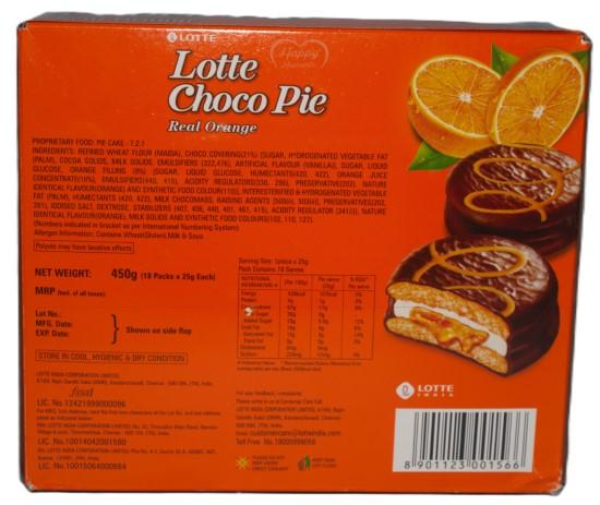 🍊🍫 Lotte Choco Pie Real Orange – 450 g
